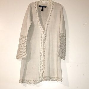 aeropostale decorative open weave knit sweater